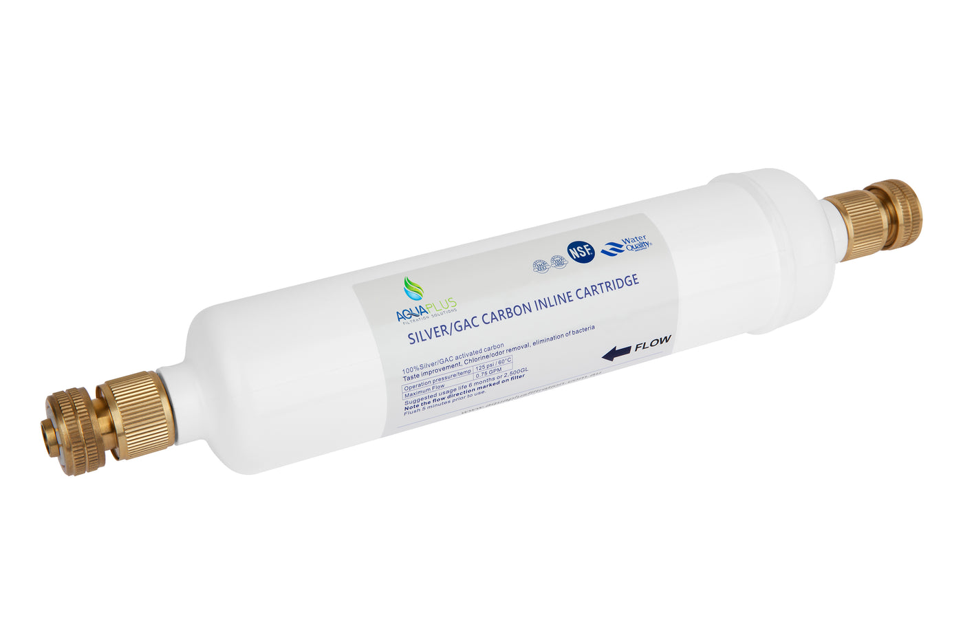 Inline Silver GAC Caravan Filter - Fittings Included